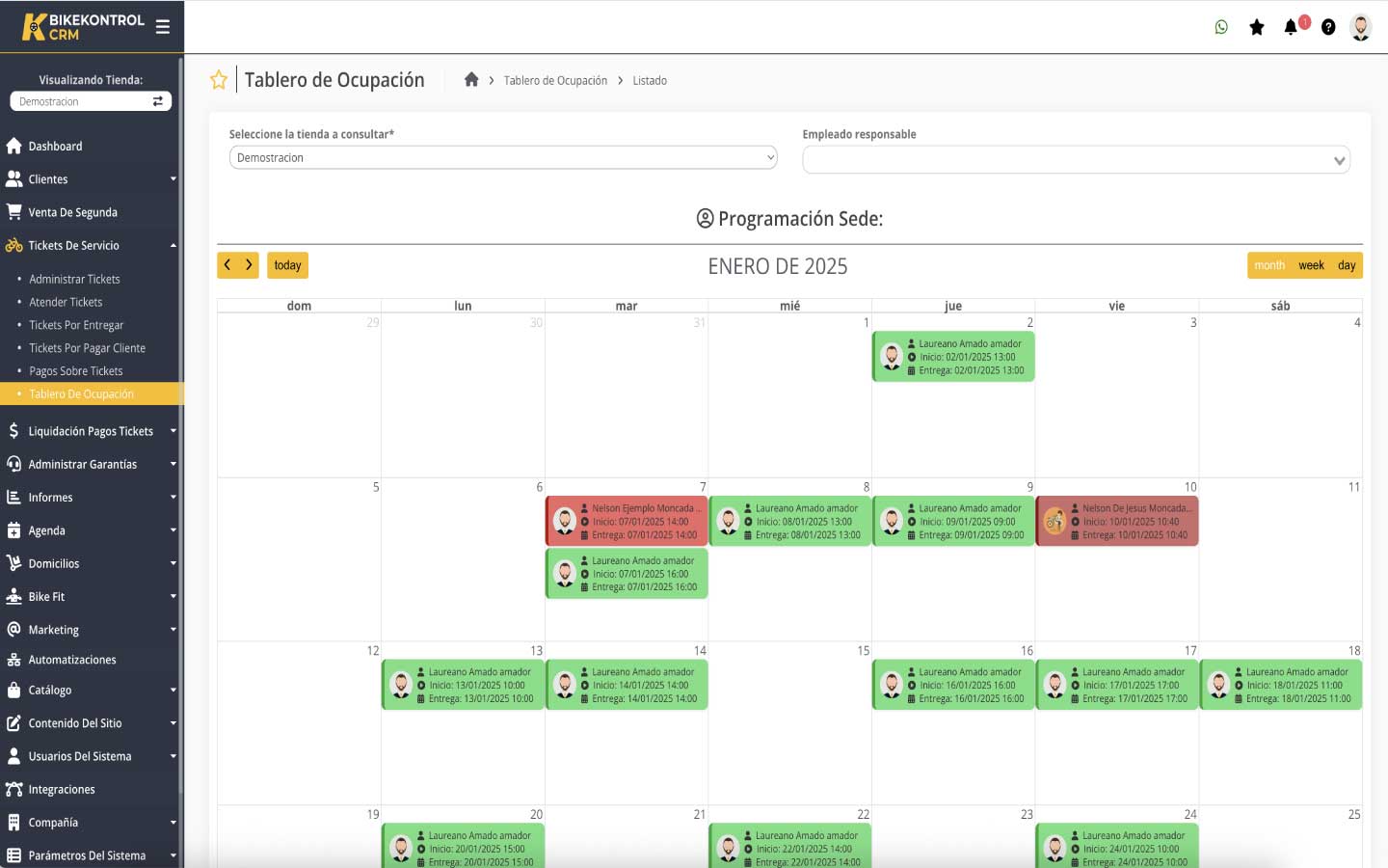 Agenda de citas y ejemplo de recordatorio automático por WhatsApp